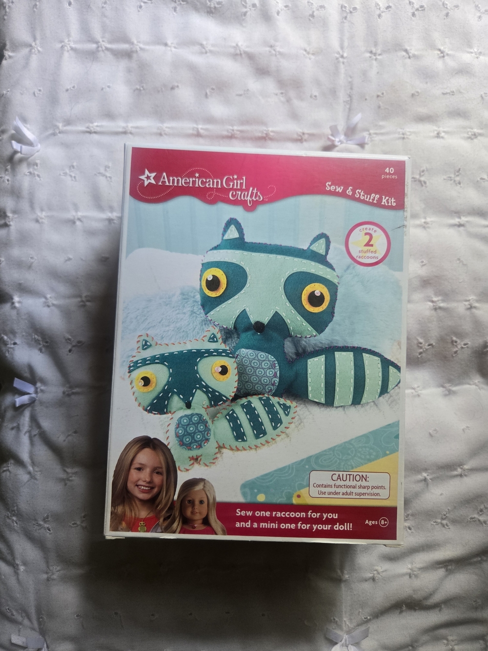 American Girl Sew Cute Raccoon Sewing Kit - Teal, Aqua, Yellow